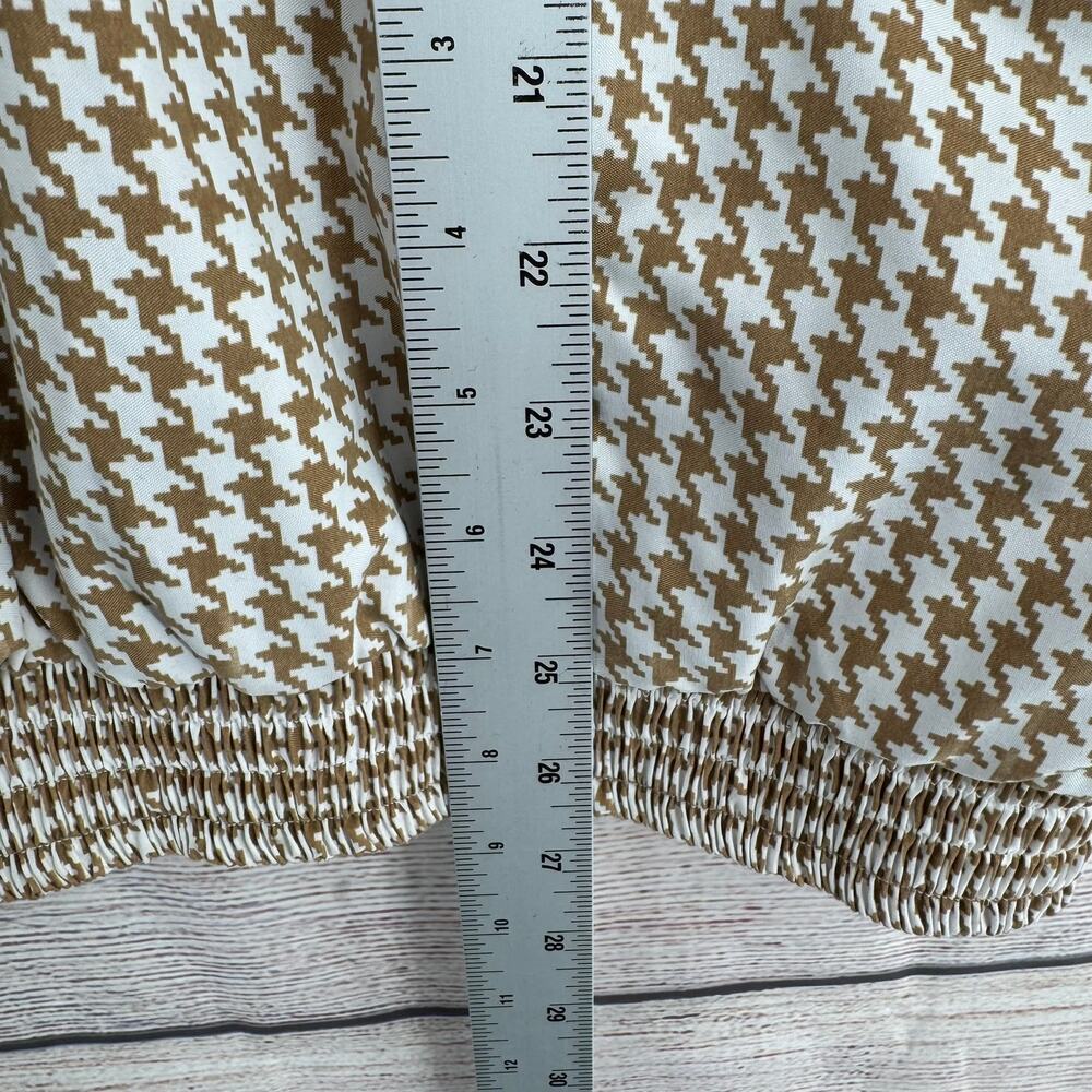 Vintage Sunderland of Scotland Houndstooth Weathebeater Pullover Womens M Brown - Picture 8 of 9